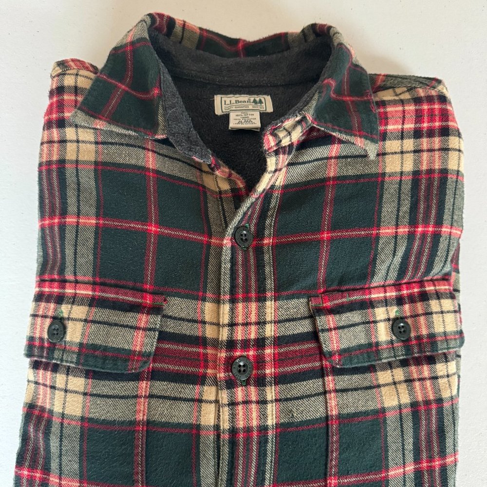 Vintage LL Bean Fleece/Flannel Overshirt (Size M Reg, but fits like L)